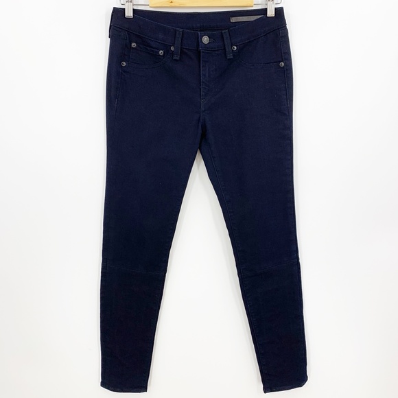 Rag & Bone Devi Midnight Blue Lace-Up Skinny Jeans Sz 29 - Picture 2 of 15